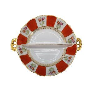 Ucagco China Candy Or Condiment Divided Dish, Occupied Japan